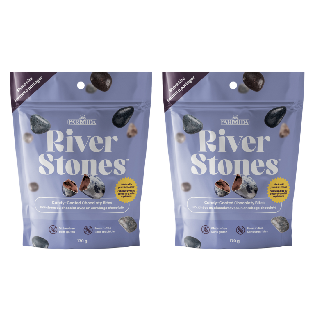 Parmida River Stones - Milk Chocolate Rocks - Sugar Coated Dragee - 170g Bag, Share Size