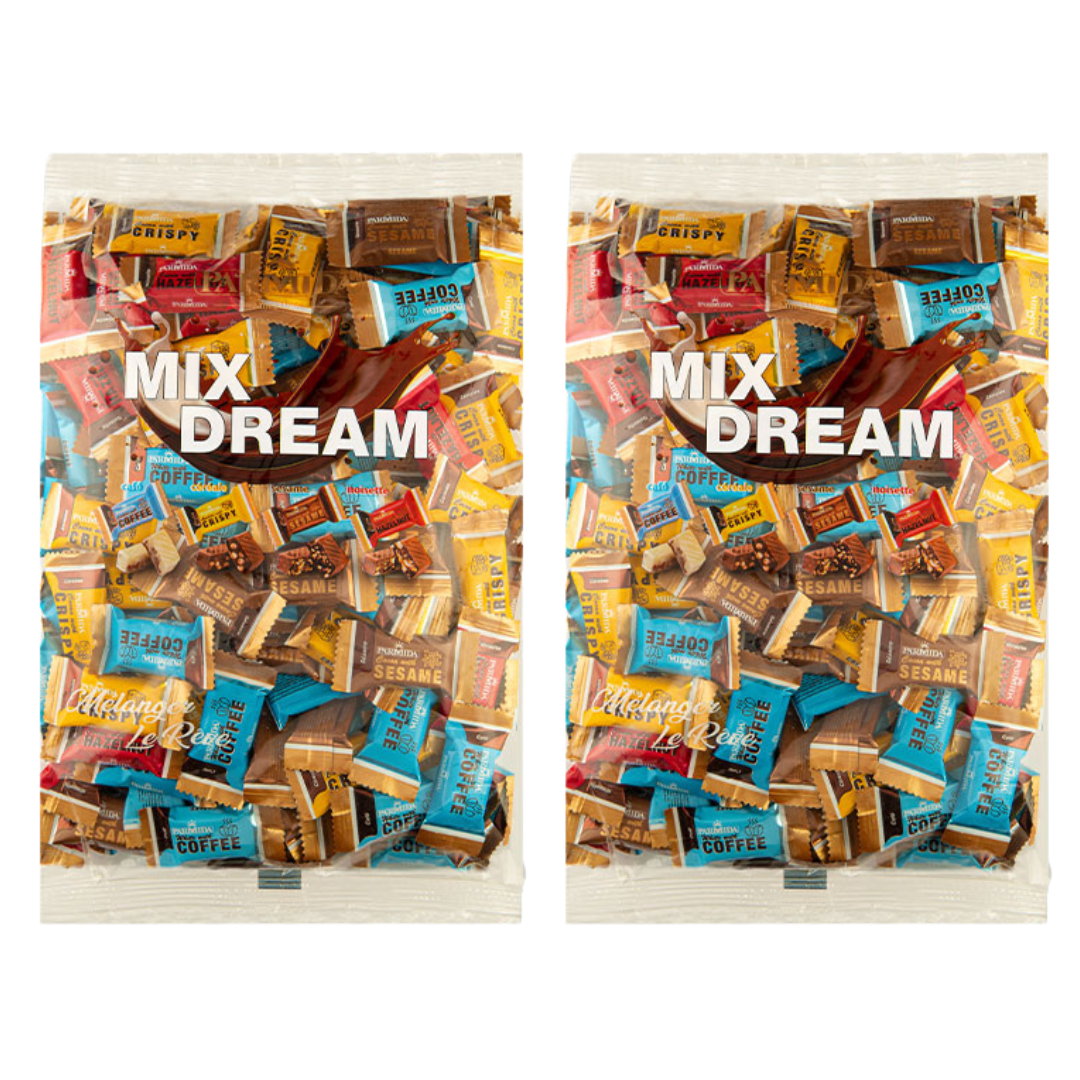 Parmida Dream Mix Mini Chocolate Bars - 1kg Bag, Family