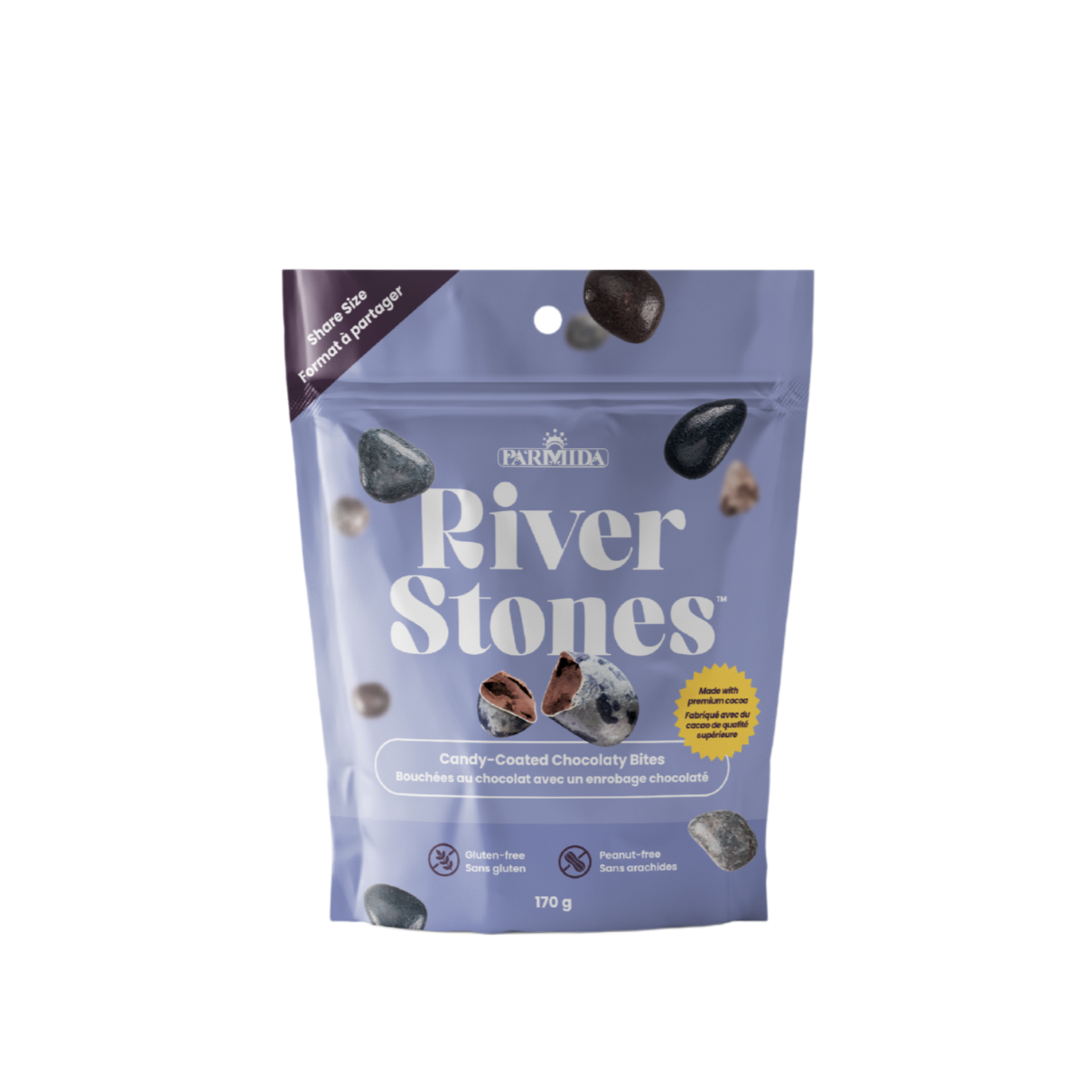 Parmida River Stones - Milk Chocolate Rocks - Sugar Coated Dragee - 17 ...